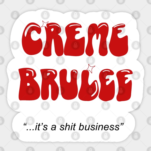 League of Gentlemen - Creme Brulee Heats tour 81 Sticker by RobinBegins